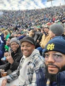 Myron  attended Notre Dame Fighting Irish vs. Georgia Tech - NCAA Football on Nov 20th 2021 via VetTix 
