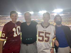 Washington Football Team vs. New York Giants - Thursday Night Football