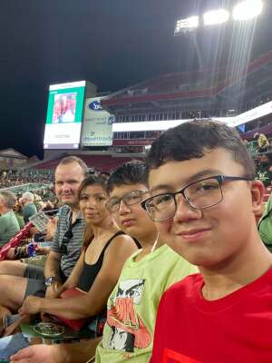Lt Col Copeland Family at USF Game 18Sep2021 attended University of South Florida Bulls vs. Florida A&M Rattlers - NCAA Football on Sep 18th 2021 via VetTix 