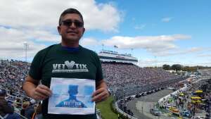 Gerardo R. attended Xfinity 500 - NASCAR Cup Series on Oct 31st 2021 via VetTix 
