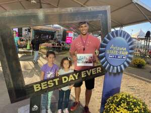 Demetrius Lavant attended Arizona State Fair - Armed Forces Day on Oct 15th 2021 via VetTix 