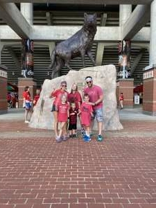 The Larsons  attended NC State Wolfpack vs. Clemson Tigers - NCAA Football on Sep 25th 2021 via VetTix 