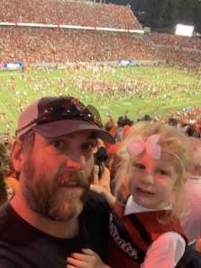 Kate attended NC State Wolfpack vs. Clemson Tigers - NCAA Football on Sep 25th 2021 via VetTix 