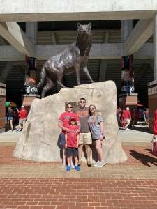 amber zupke attended NC State Wolfpack vs. Clemson Tigers - NCAA Football on Sep 25th 2021 via VetTix 