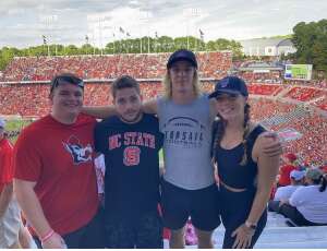 Tommy Wallis attended NC State Wolfpack vs. Clemson Tigers - NCAA Football on Sep 25th 2021 via VetTix 