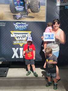 Tania attended Monster Jam World Finals on May 22nd 2022 via VetTix 