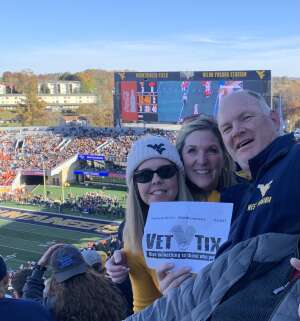 Jim attended West Virginia vs. Oklahoma State - NCAA Football on Nov 6th 2021 via VetTix 