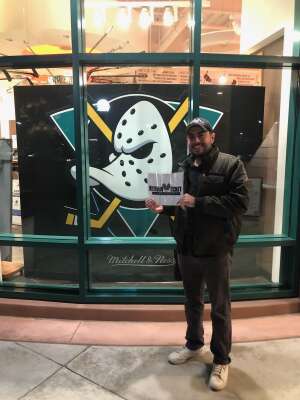 Ed attended Anaheim Ducks vs. Winnipeg Jets - Antis Community Corner on Oct 26th 2021 via VetTix 