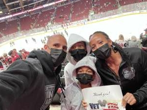 Van Heel’s  attended Arizona Coyotes vs. Anaheim Ducks - NHL on Oct 2nd 2021 via VetTix 