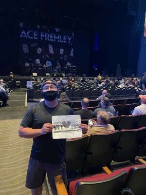 Martin attended Alice Cooper With Special Guest Ace Frehley on Oct 18th 2021 via VetTix 