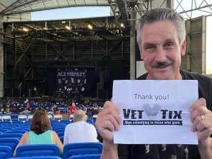 JK attended Alice Cooper With Special Guest Ace Frehley on Oct 11th 2021 via VetTix 