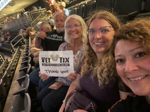 Mike and family attended Blake Shelton: Friends and Heroes 2021 on Oct 2nd 2021 via VetTix 