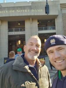 Ryan Walter attended Notre Dame vs. USC - NCAA Football on Oct 23rd 2021 via VetTix 