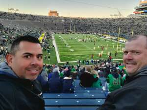 Tim Paton attended Notre Dame vs. USC - NCAA Football on Oct 23rd 2021 via VetTix 