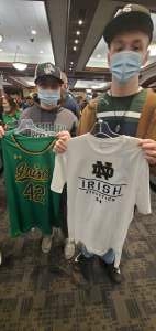 Charles W. Murphy and family  attended Notre Dame Fighting Irish vs. North Carolina - NCAA Football on Oct 30th 2021 via VetTix 