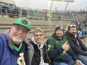 Ken Duda attended Notre Dame Fighting Irish vs. North Carolina - NCAA Football on Oct 30th 2021 via VetTix 