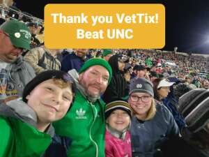 Josh attended Notre Dame Fighting Irish vs. North Carolina - NCAA Football on Oct 30th 2021 via VetTix 