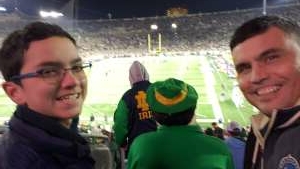 Bob D. attended Notre Dame Fighting Irish vs. North Carolina - NCAA Football on Oct 30th 2021 via VetTix 