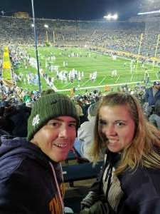 Jason attended Notre Dame Fighting Irish vs. North Carolina - NCAA Football on Oct 30th 2021 via VetTix 