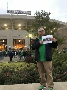 Donald Mascola attended Notre Dame Fighting Irish vs. North Carolina - NCAA Football on Oct 30th 2021 via VetTix 