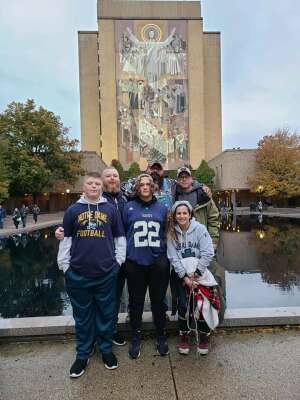 Bobby Lloyd attended Notre Dame Fighting Irish vs. North Carolina - NCAA Football on Oct 30th 2021 via VetTix 