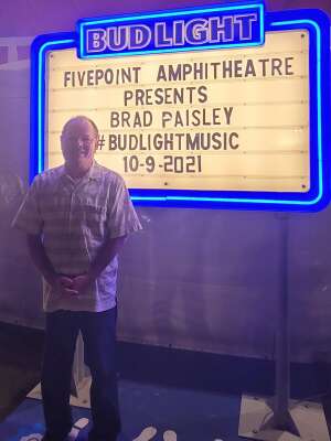 Norman  Juarez  attended Brad Paisley Tour 2021 on Oct 9th 2021 via VetTix 