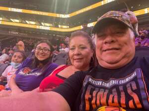USAF Redhorse attended WNBA Playoffs Semifinals Game 4 Mercury vs. Aces on Oct 6th 2021 via VetTix 