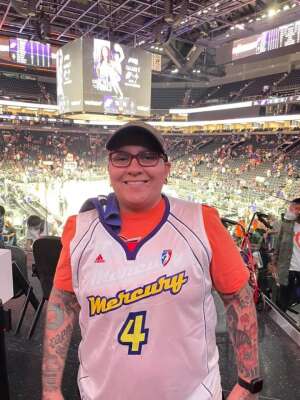 Veronica Calderon attended WNBA Playoffs Semifinals Game 4 Mercury vs. Aces on Oct 6th 2021 via VetTix 