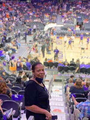mary crenshaw attended WNBA Playoffs Semifinals Game 4 Mercury vs. Aces on Oct 6th 2021 via VetTix 