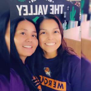 Tanya attended WNBA Playoffs Semifinals Game 4 Mercury vs. Aces on Oct 6th 2021 via VetTix 