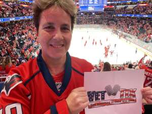 Cathy Crilley  attended Washington Capitals vs. New York Rangers - NHL on Oct 13th 2021 via VetTix 