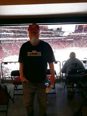 Dave Wilcox attended Arizona Coyotes vs. St. Louis Blues on Oct 18th 2021 via VetTix 