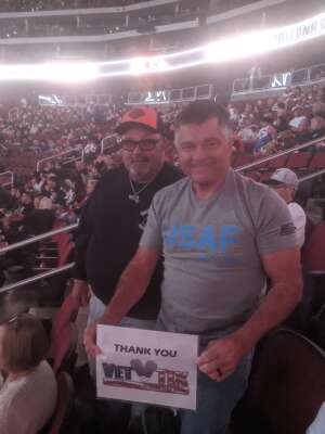 Perry Boser attended Arizona Coyotes vs. St. Louis Blues on Oct 18th 2021 via VetTix 