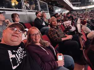 The Rizzos attended Arizona Coyotes vs. St. Louis Blues on Oct 18th 2021 via VetTix 