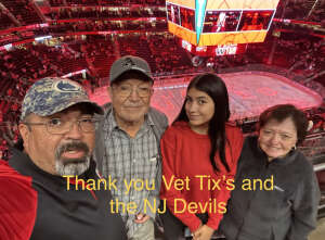 Jose attended New Jersey Devils vs. Chicago Blackhawks - NHL on Oct 15th 2021 via VetTix 