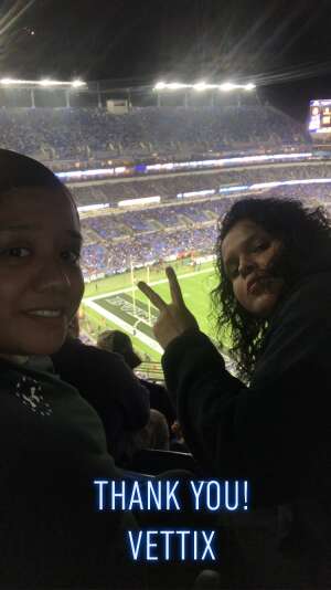 Roman attended Baltimore Ravens vs. Indianapolis Colts - NFL on Oct 11th 2021 via VetTix 