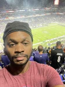 Edmund attended Baltimore Ravens vs. Indianapolis Colts - NFL on Oct 11th 2021 via VetTix 