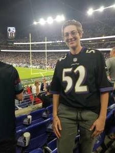 Jess Marie attended Baltimore Ravens vs. Indianapolis Colts - NFL on Oct 11th 2021 via VetTix 