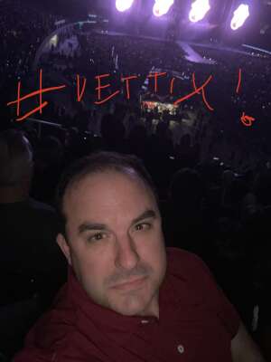 Justin Long attended The Rolling Stones - No Filter 2021 on Oct 14th 2021 via VetTix 