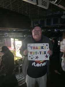 Sanford attended The Rolling Stones - No Filter 2021 on Oct 14th 2021 via VetTix 