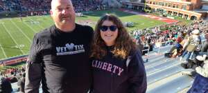 Steve and Lynn Pressley  attended Liberty University Flames vs. Army - NCAA Football on Nov 27th 2021 via VetTix 