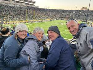 Jared attended Notre Dame Fighting Irish vs. Navy - NCAA Football on Nov 6th 2021 via VetTix 
