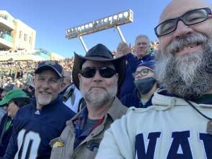 Terry Pavasco attended Notre Dame Fighting Irish vs. Navy - NCAA Football on Nov 6th 2021 via VetTix 