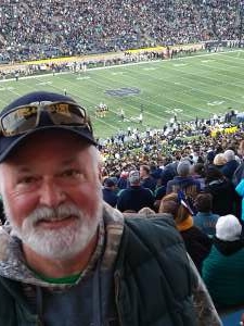 Brian attended Notre Dame Fighting Irish vs. Navy - NCAA Football on Nov 6th 2021 via VetTix 