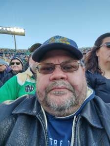 Roger Smith attended Notre Dame Fighting Irish vs. Navy - NCAA Football on Nov 6th 2021 via VetTix 