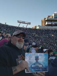 Keith Woitte attended Notre Dame Fighting Irish vs. Navy - NCAA Football on Nov 6th 2021 via VetTix 