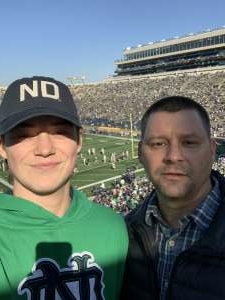 Josh attended Notre Dame Fighting Irish vs. Navy - NCAA Football on Nov 6th 2021 via VetTix 
