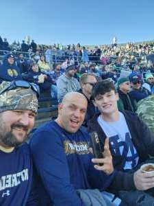 Dan M. attended Notre Dame Fighting Irish vs. Navy - NCAA Football on Nov 6th 2021 via VetTix 