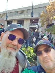 Chris and Tim attended Notre Dame Fighting Irish vs. Navy - NCAA Football on Nov 6th 2021 via VetTix 