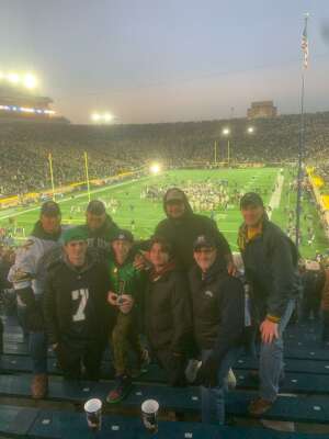 Nick attended Notre Dame Fighting Irish vs. Navy - NCAA Football on Nov 6th 2021 via VetTix 